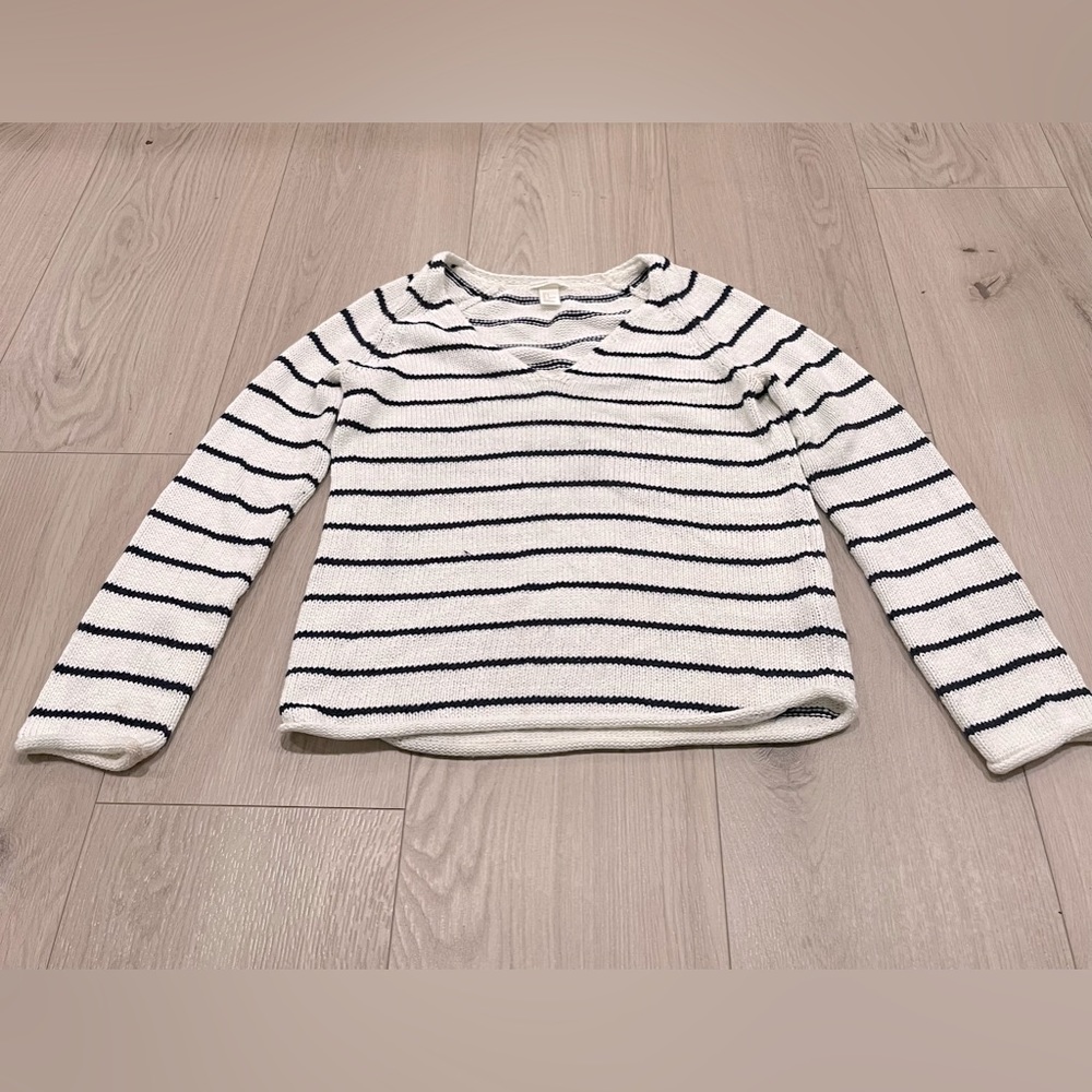 H&M size small striped knit sweater